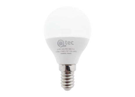 LED izzó Qtec 5W P45 E14 2700K