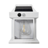 TR- 63 LED Solární nástěnná lampa se senzorem pohybu - bílá Trixline